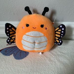NWT Mony Squishmallow 5inch Monarch Butterfly